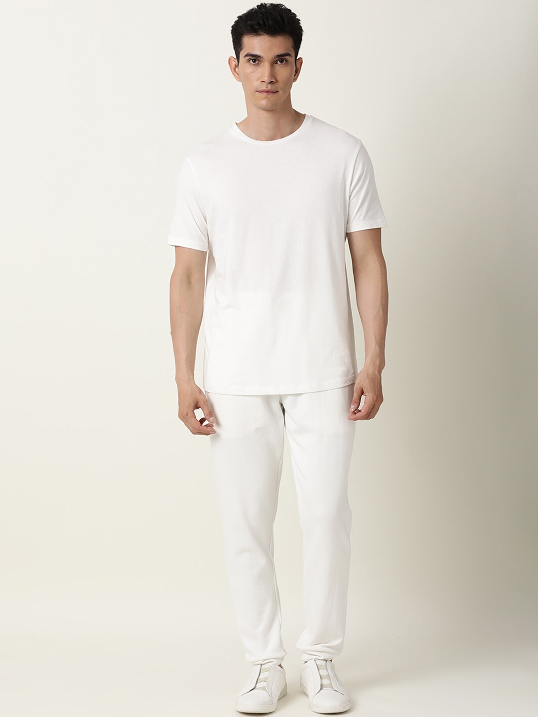 

ARTICALE Men Off White Solid Slim-Fit Track Pants