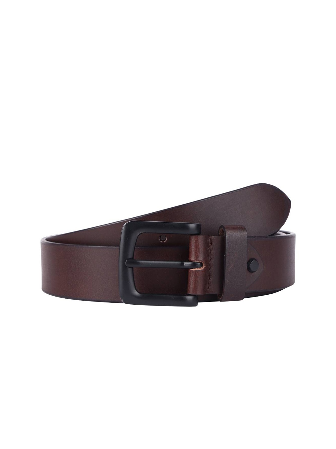 

HAMMONDS FLYCATCHER Men Brown Textured Leather Belt