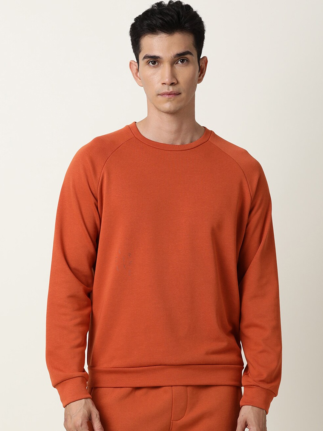 

ARTICALE Men Orange Sweatshirt