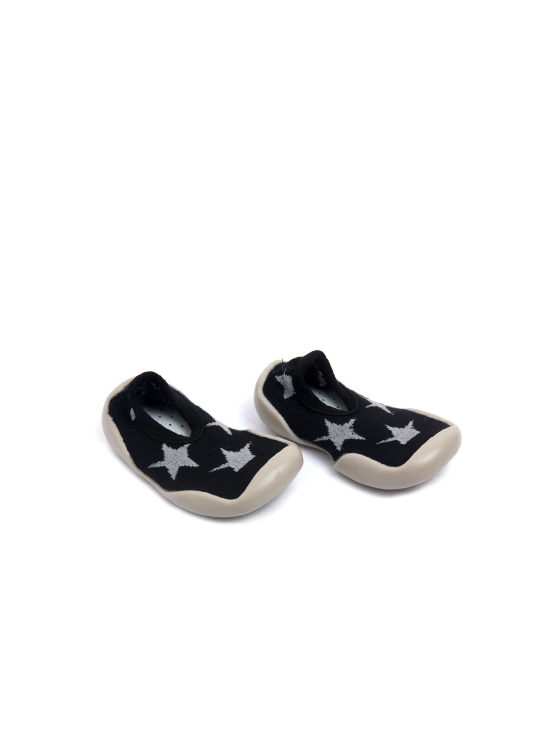 

Baby Moo Kids Black Cotton Booties