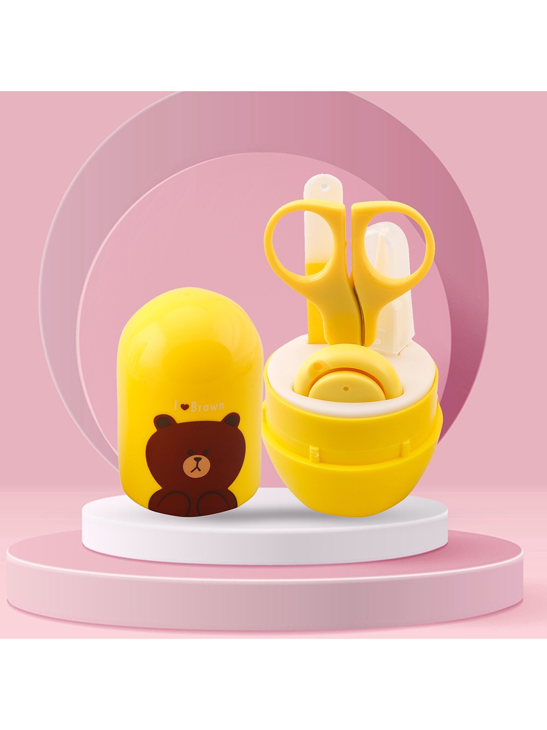 

Baby Moo 4 Pcs Yellow Nail Clipper Set