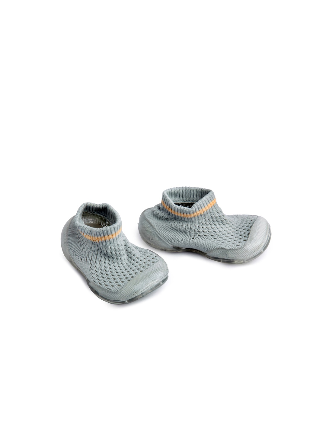 

Baby Moo Infants Grey Textured Cotton Booties