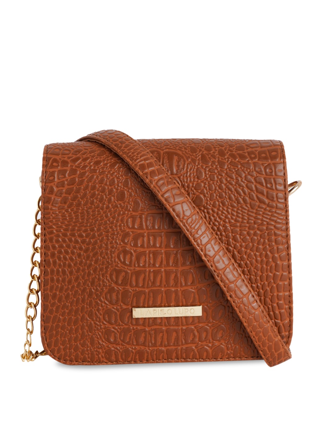 

Lapis O Lupo Women Tan Textured Structured Sling Bag