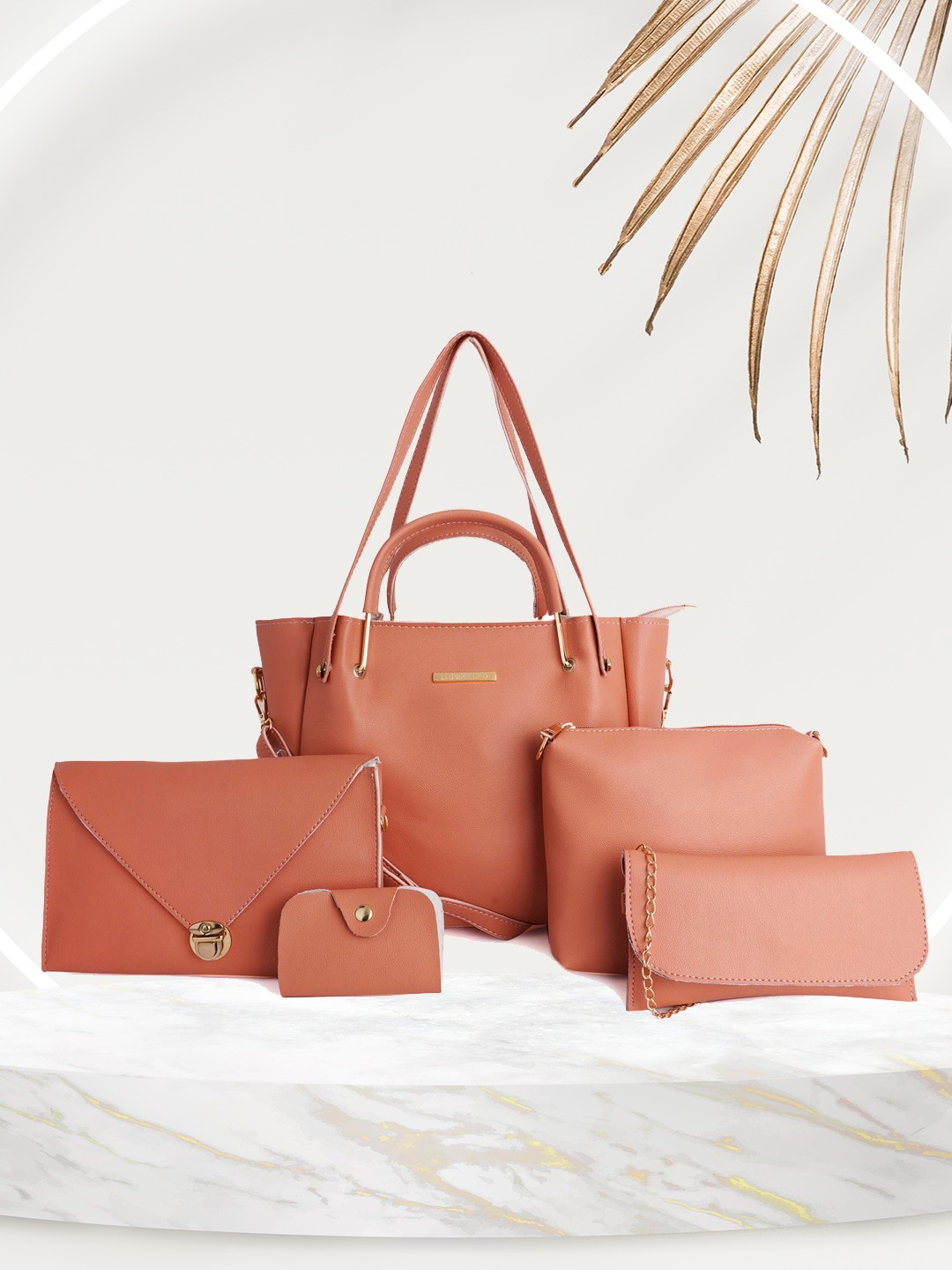 Lapis O Lupo Pink Oversized Structured Shoulder Bag with Tasselled