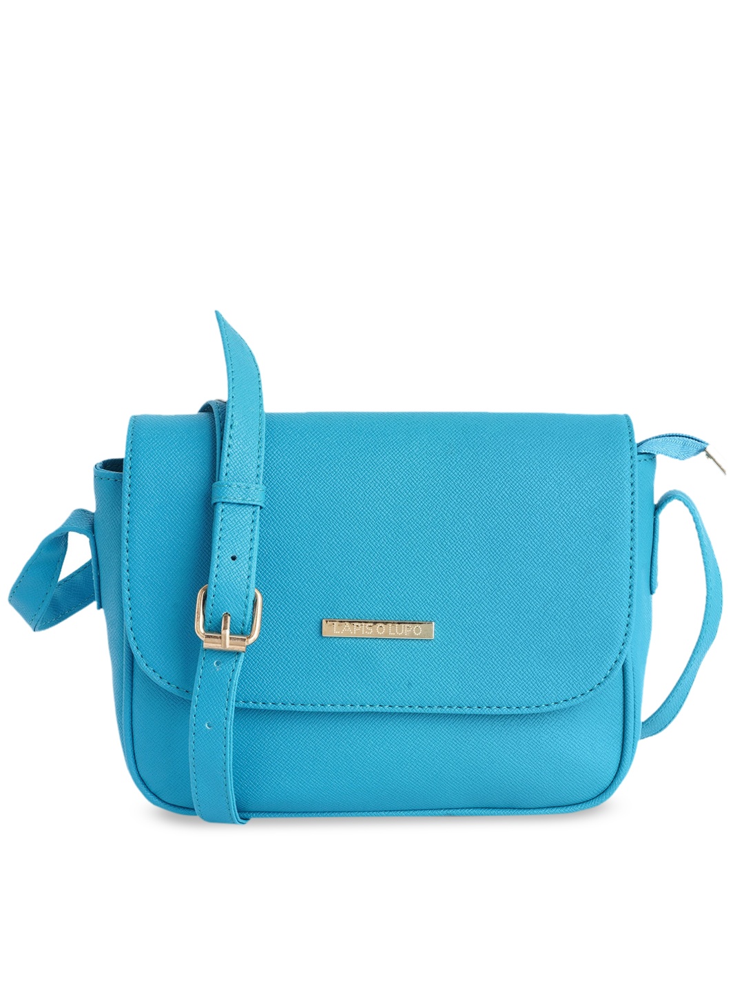

Lapis O Lupo Blue Structured Sling Bag