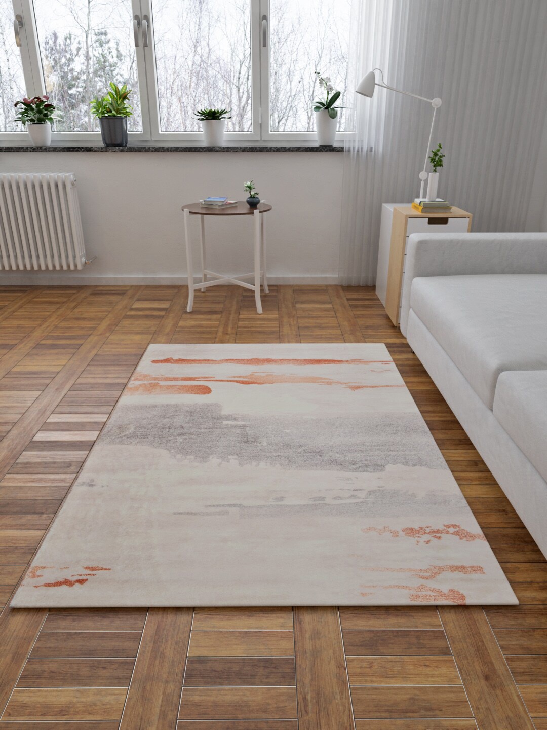 

URBAN DREAM Grey & Brown Abstract Distress Tuft Carpets