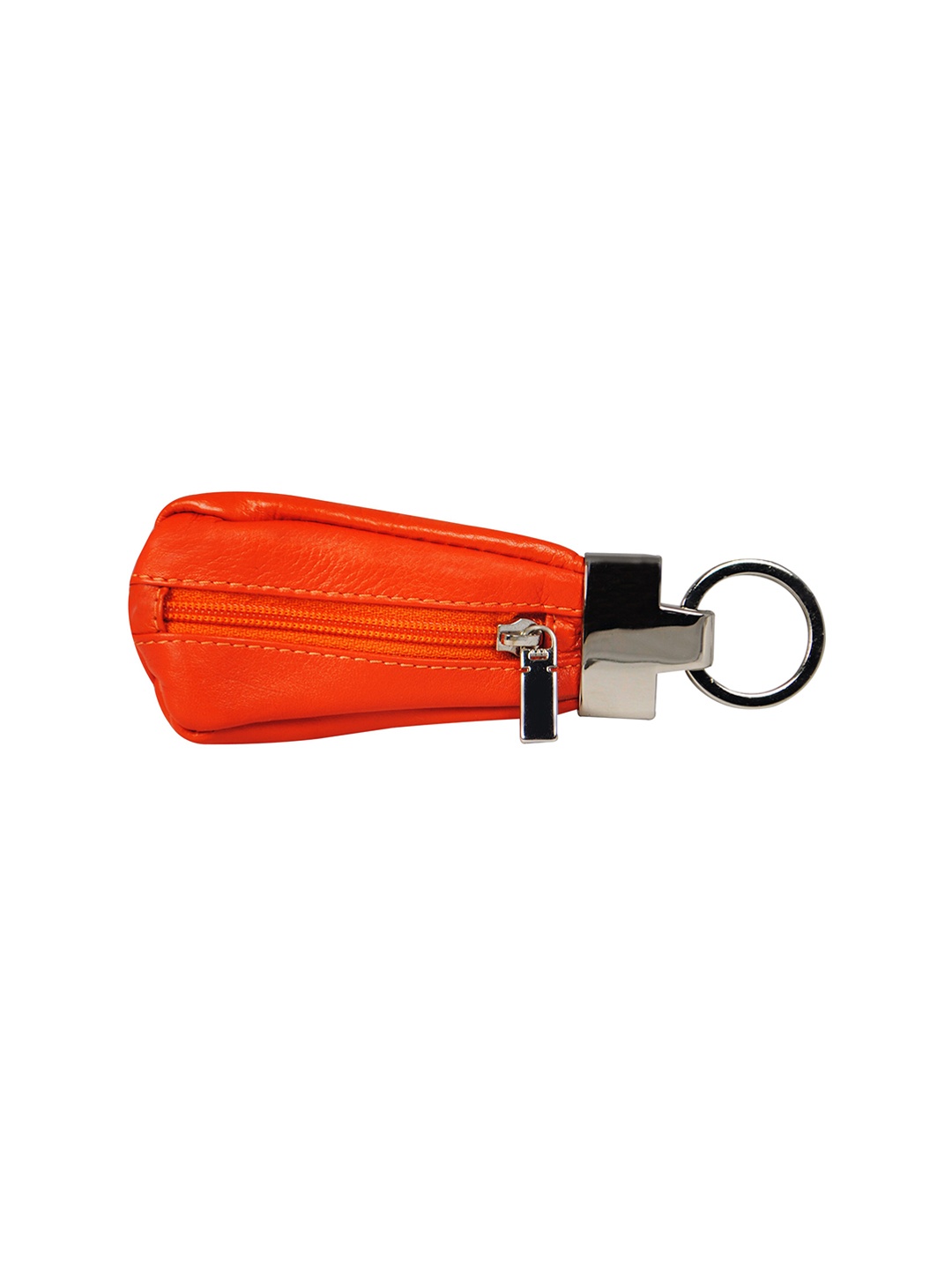 

CALFNERO Orange Solid Leather Key chain