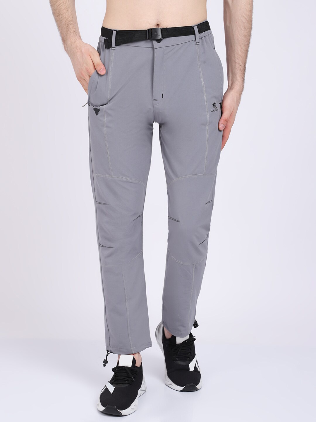 

Gallus Men Grey Solid Track Pants