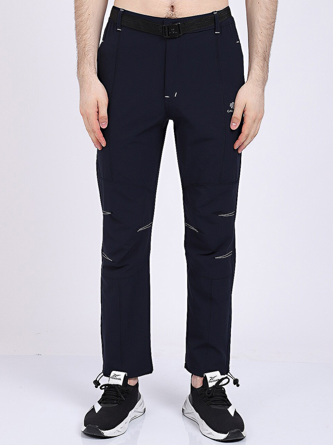 

Gallus Men Navy Blue Solid Track Pants