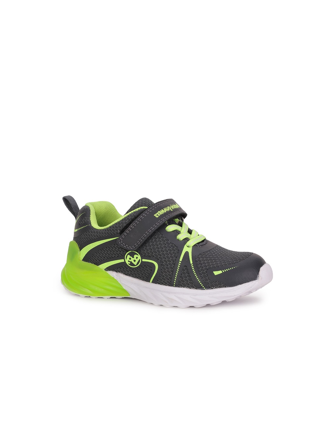 

Bubblegummers Boys Black Printed Sneakers