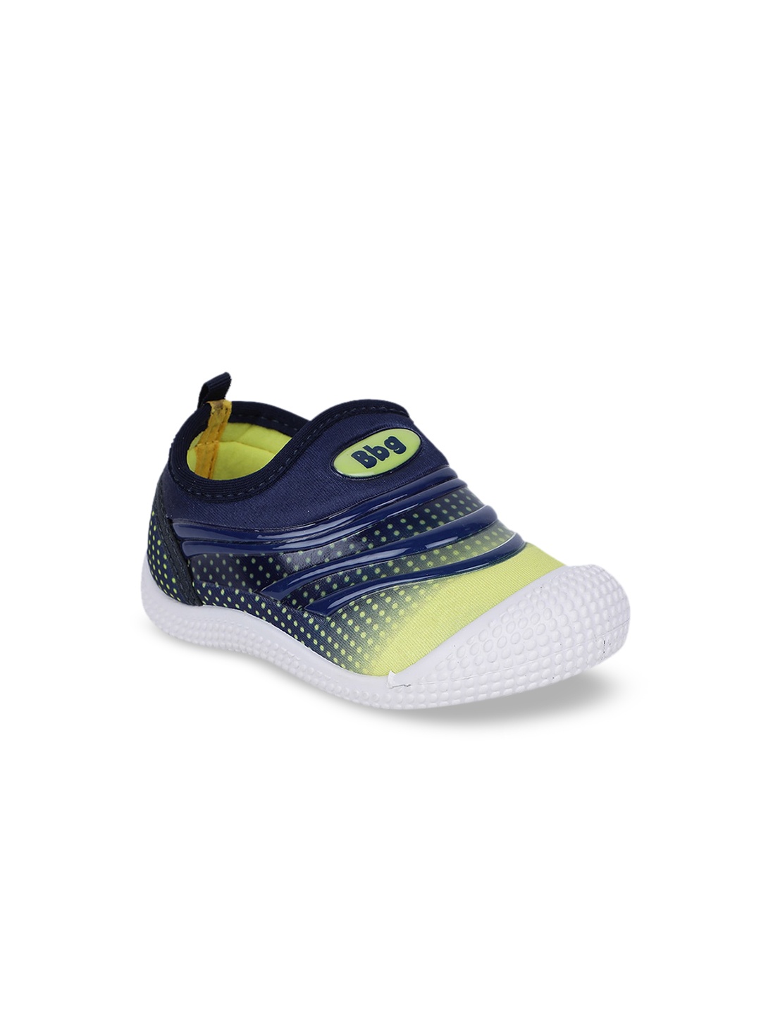 

Bubblegummers Boys Blue Woven Design Slip-On Sneakers