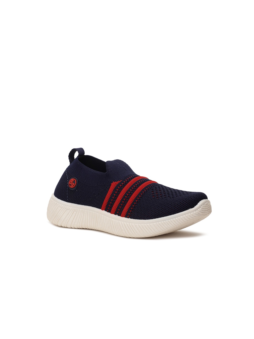 

Bubblegummers Boys Blue Woven Design Slip-On Sneakers