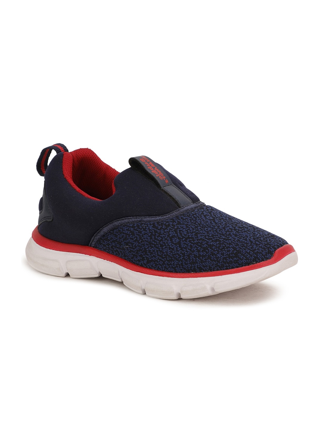 

Bubblegummers Boys Blue Woven Design Slip-On Sneakers