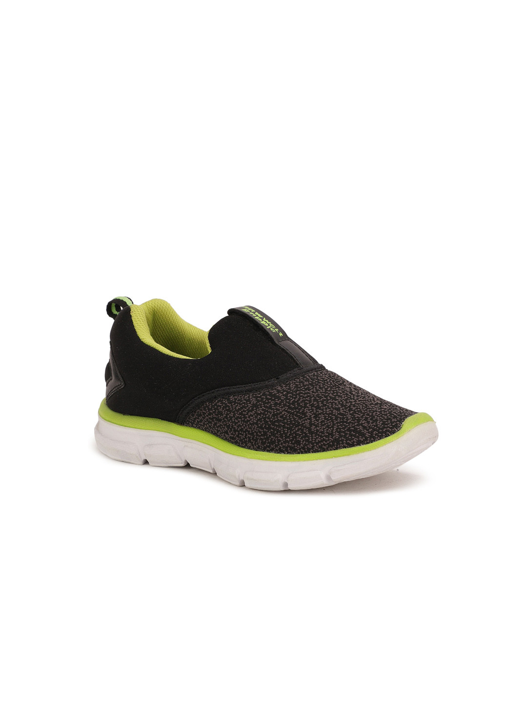 

Bubblegummers Boys Black Woven Design Slip-On Sneakers