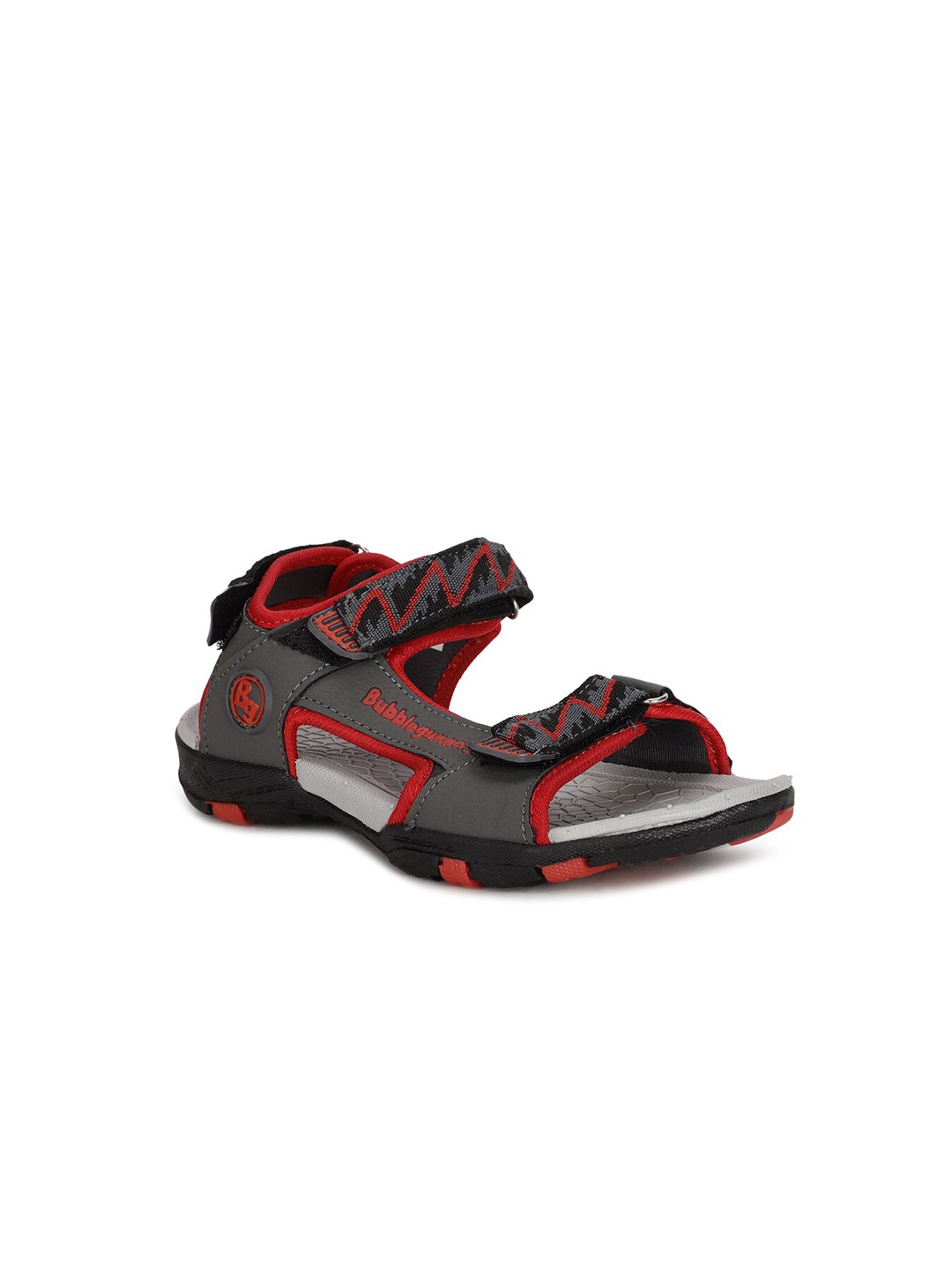 

Bubblegummers Boys Red Solid Sports Sandals