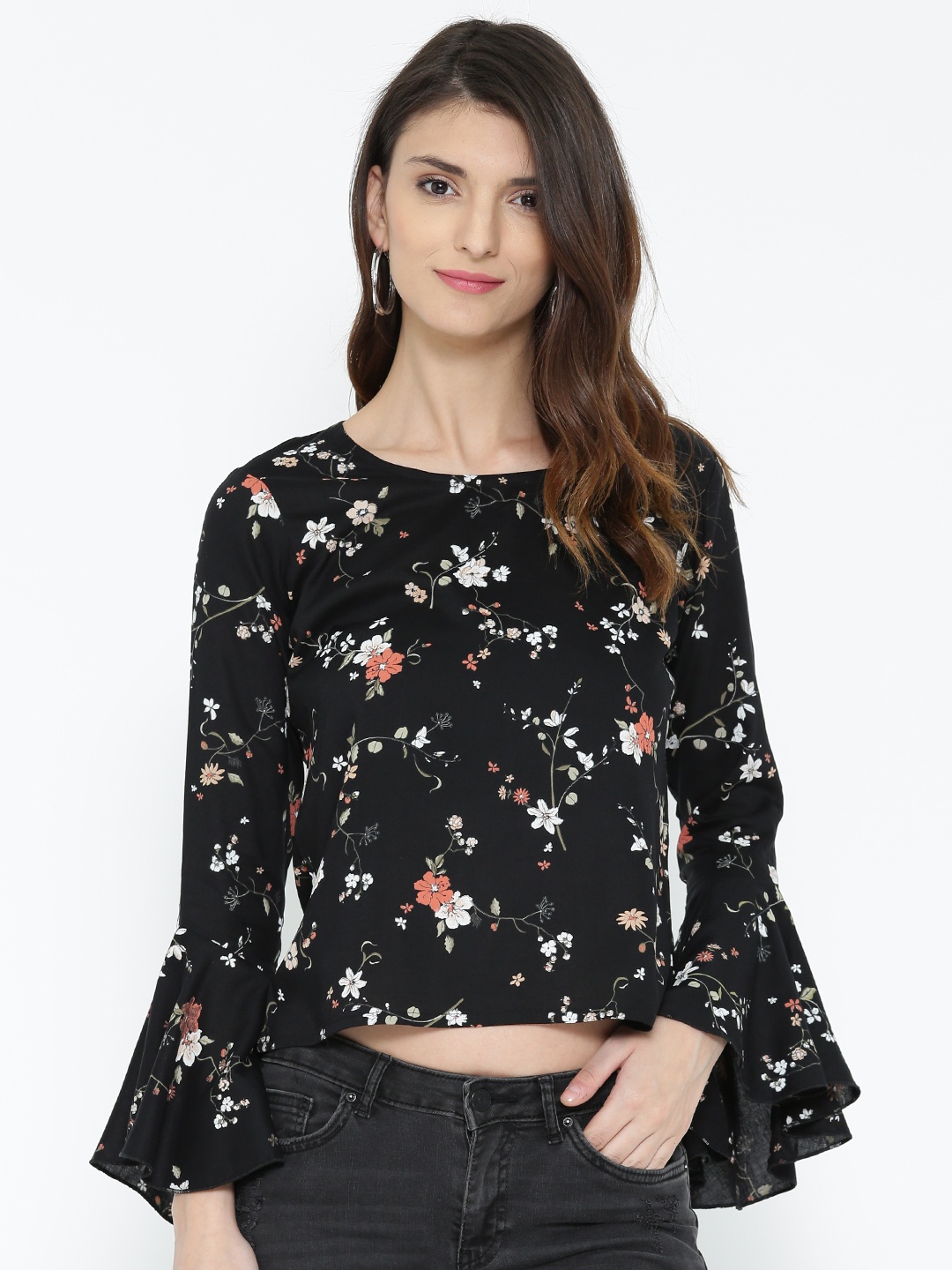 

Noi Women Black Printed Top