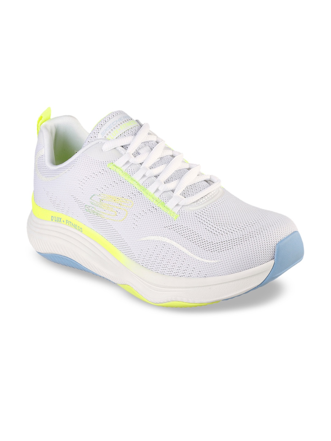 

Skechers Women White & Grey Woven Design Sneakers