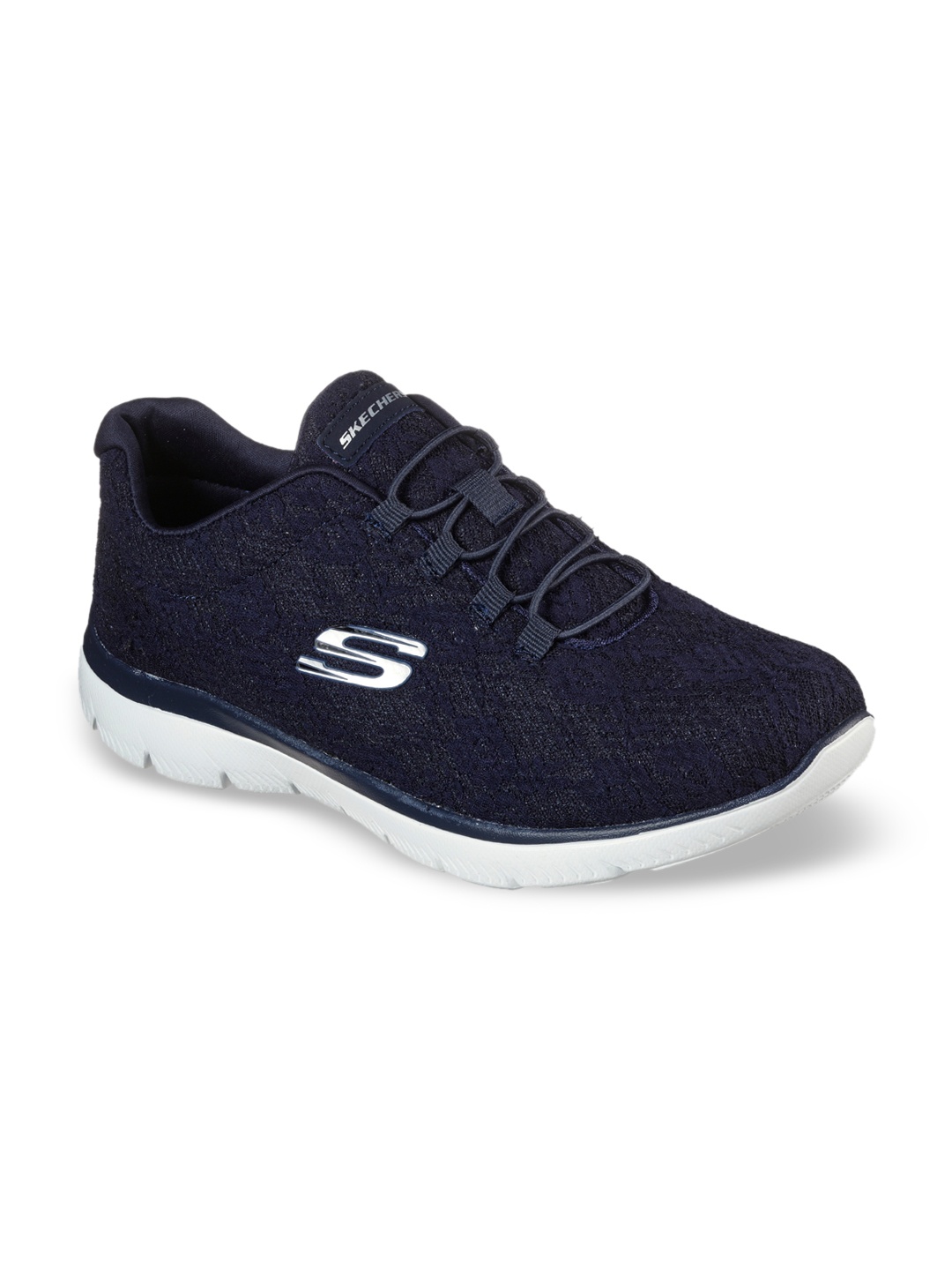 

Skechers Women Navy Blue Woven Design Sneakers