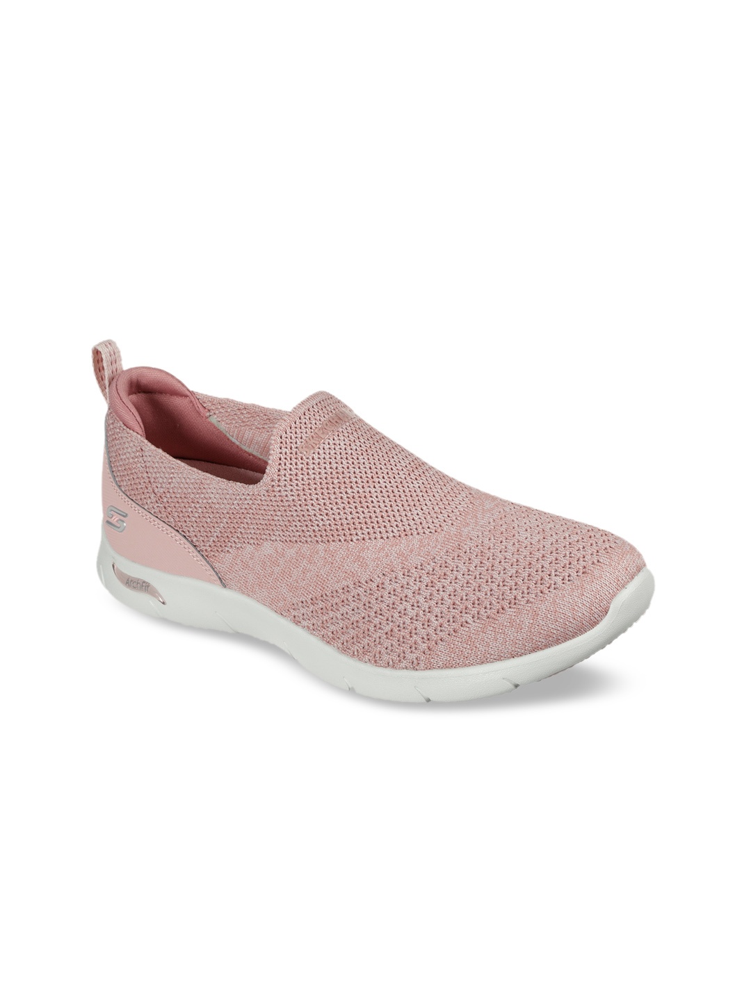 

Skechers Women Purple Woven Design Slip-On Sneakers