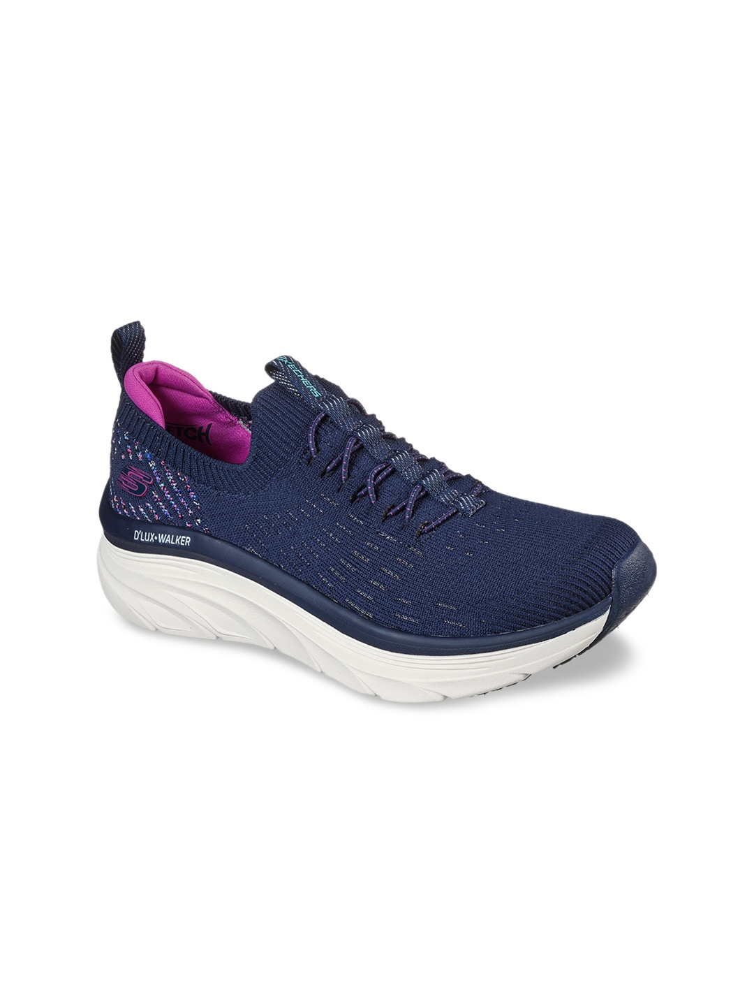 

Skechers Women Navy Blue Woven Design Fashion