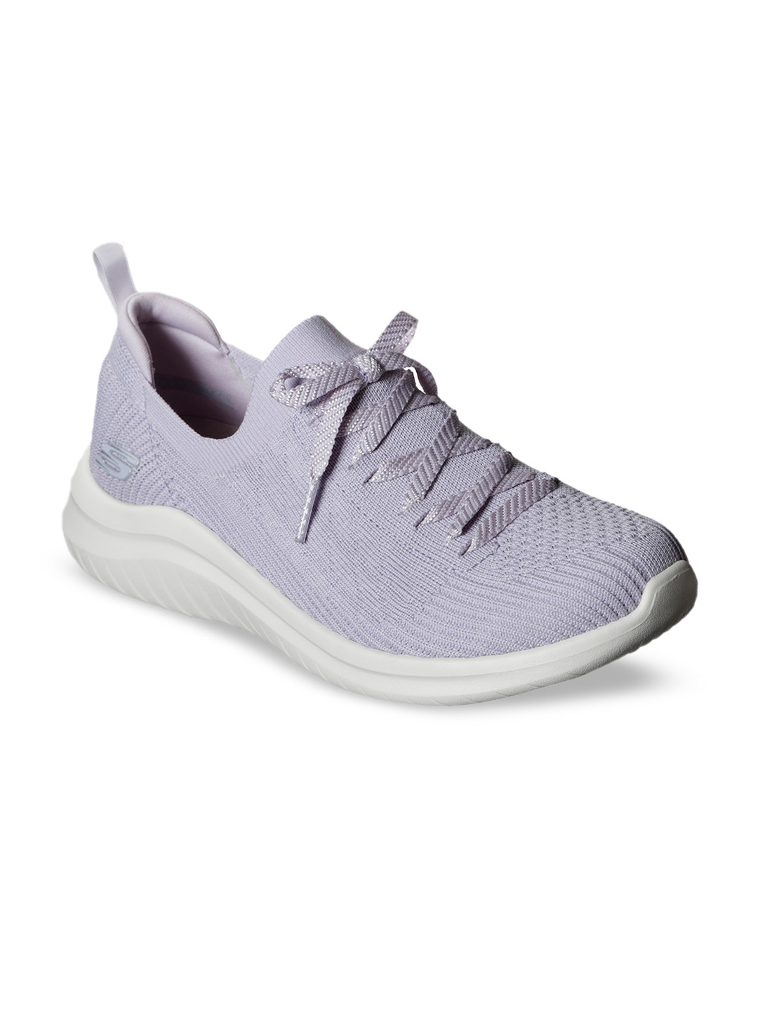 

Skechers Women Purple Woven Design Slip-On Sneakers