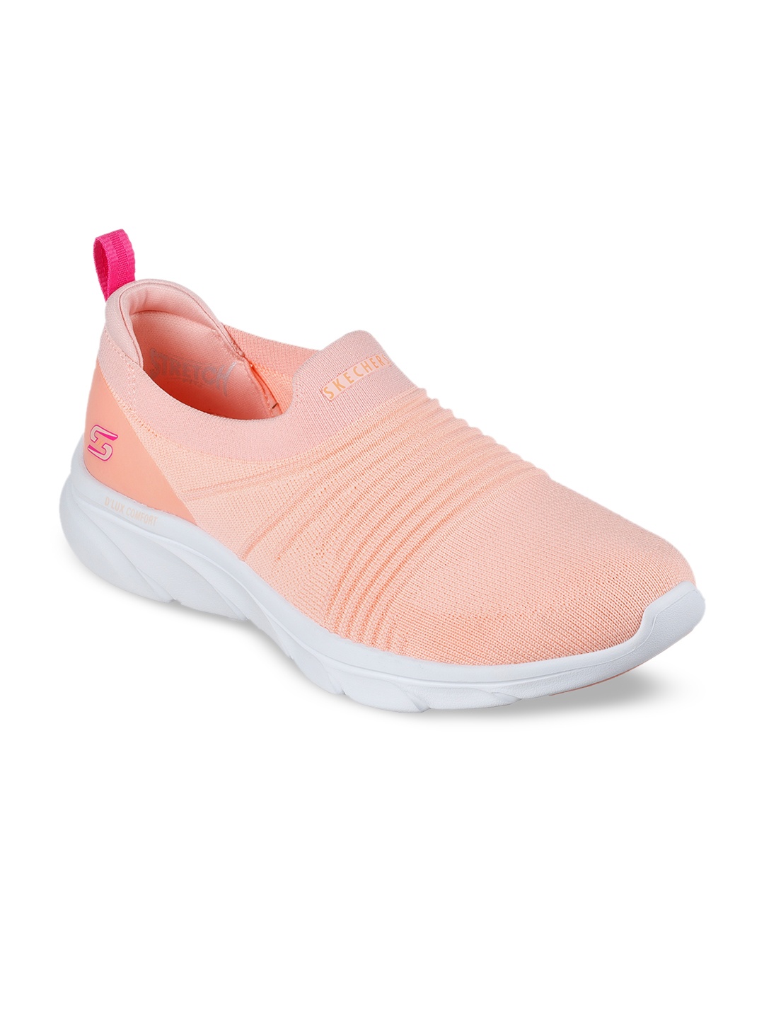

Skechers Women Printed D'LUX COMFORT-GLOW TIME Slip-On Sneakers, Pink