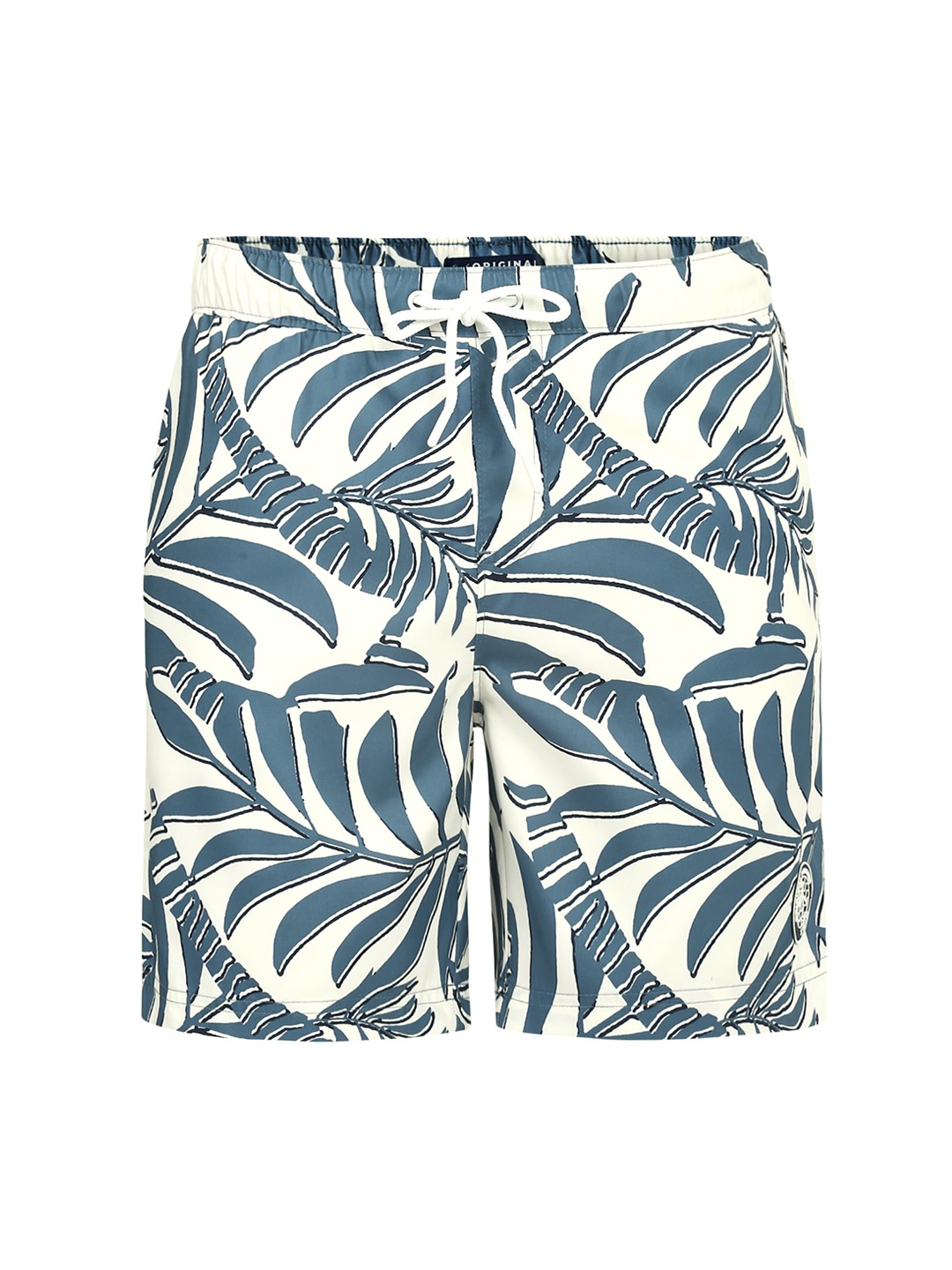 

Original Penguin Men Blue Floral Printed Regular Shorts