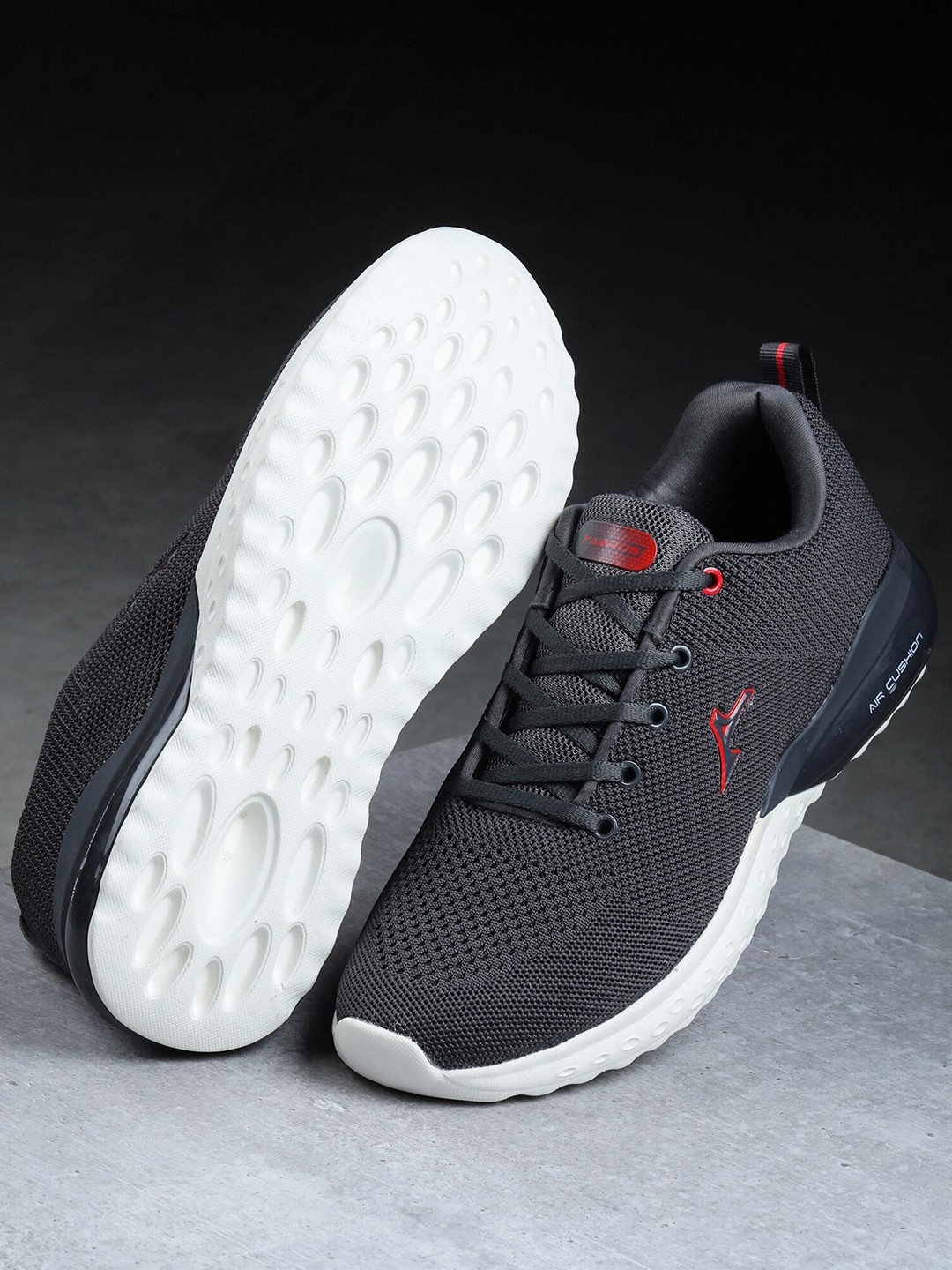 

ABROS Men Grey Mesh Running Shoes