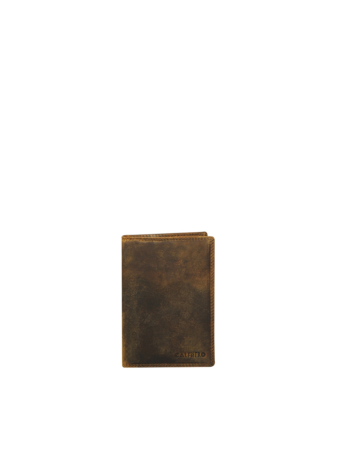 

CALFNERO Unisex Brown Leather Passport Holder