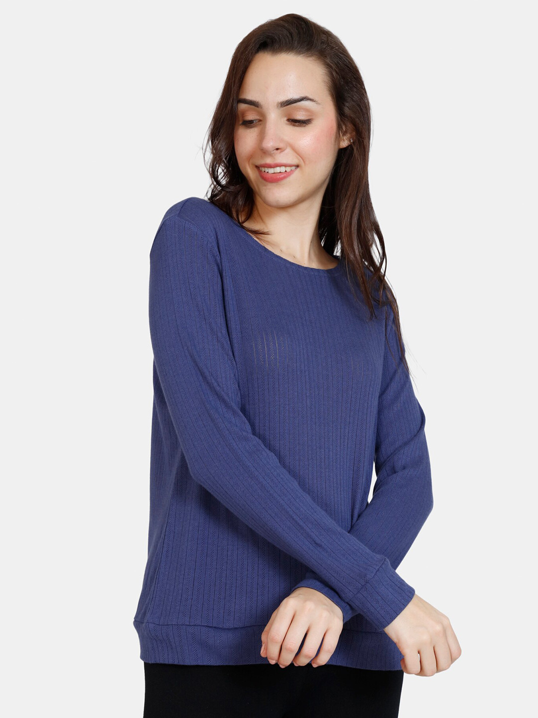 

Zivame Women Blue Solid Top