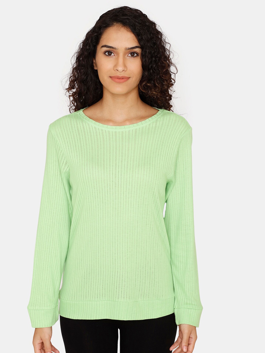 

Zivame Women Green Solid Top