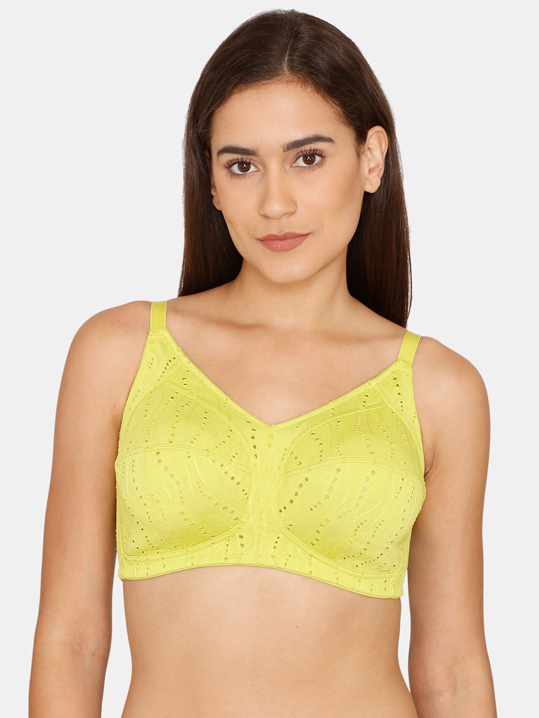 

Zivame Green Abstract Bra