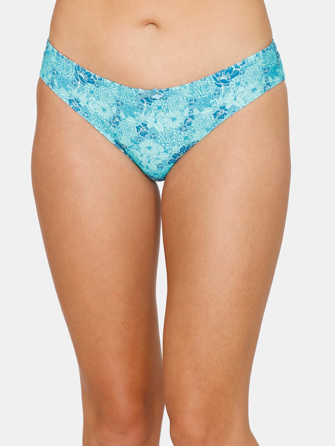 

Zivame Women Blue Printed Bikini Briefs