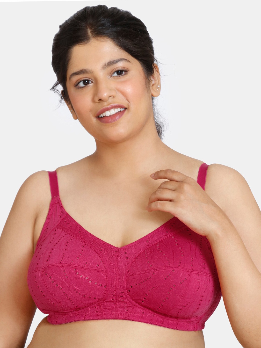 

Zivame Pink Bra Non Padded