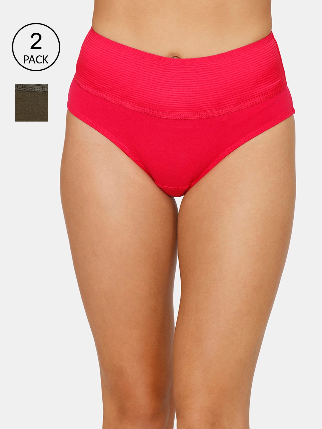 

Zivame Women Pack Of 2 Assorted Hipster Briefs