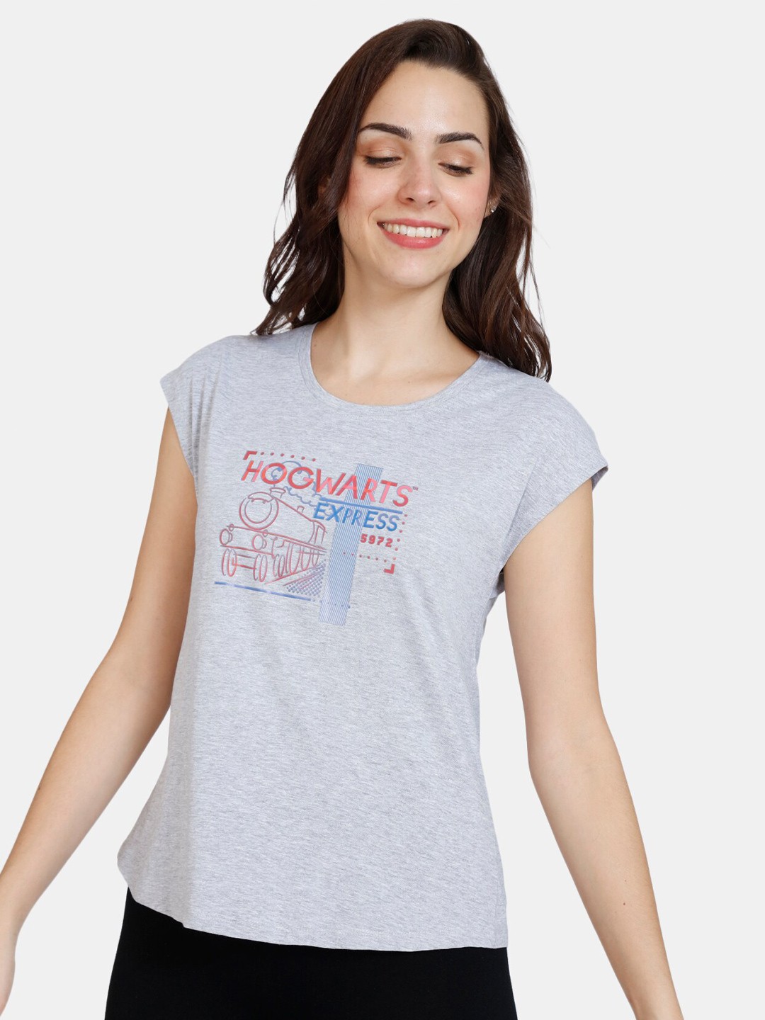 

Zivame Grey Print Top