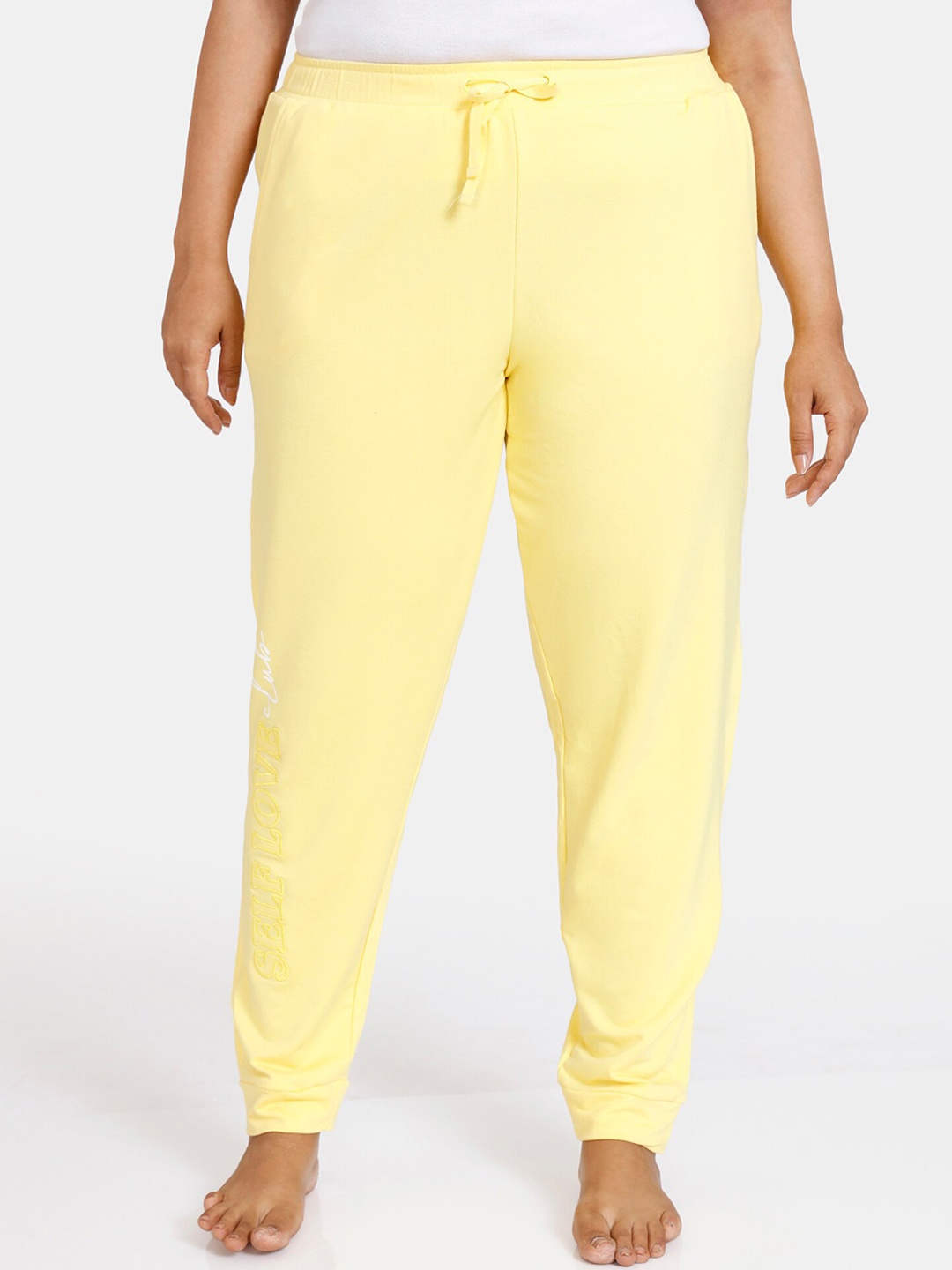 

Zivame Women Yellow Solid Track Pants