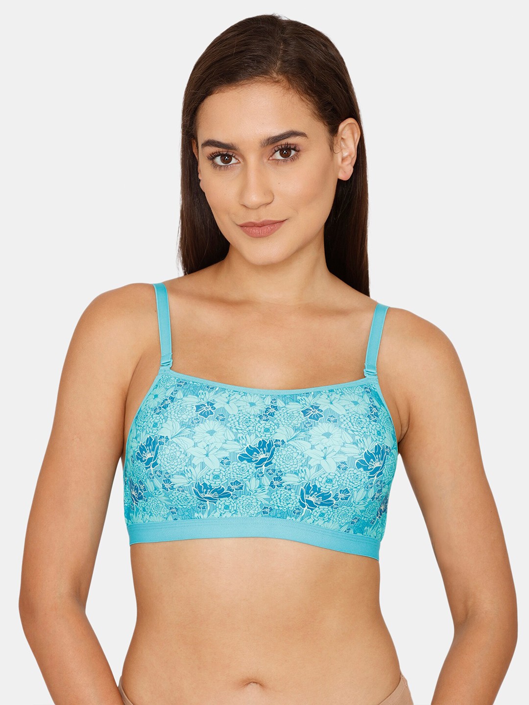 

Zivame Blue & White Floral Lightly Padded Bra ZI117RFASH0BLUE