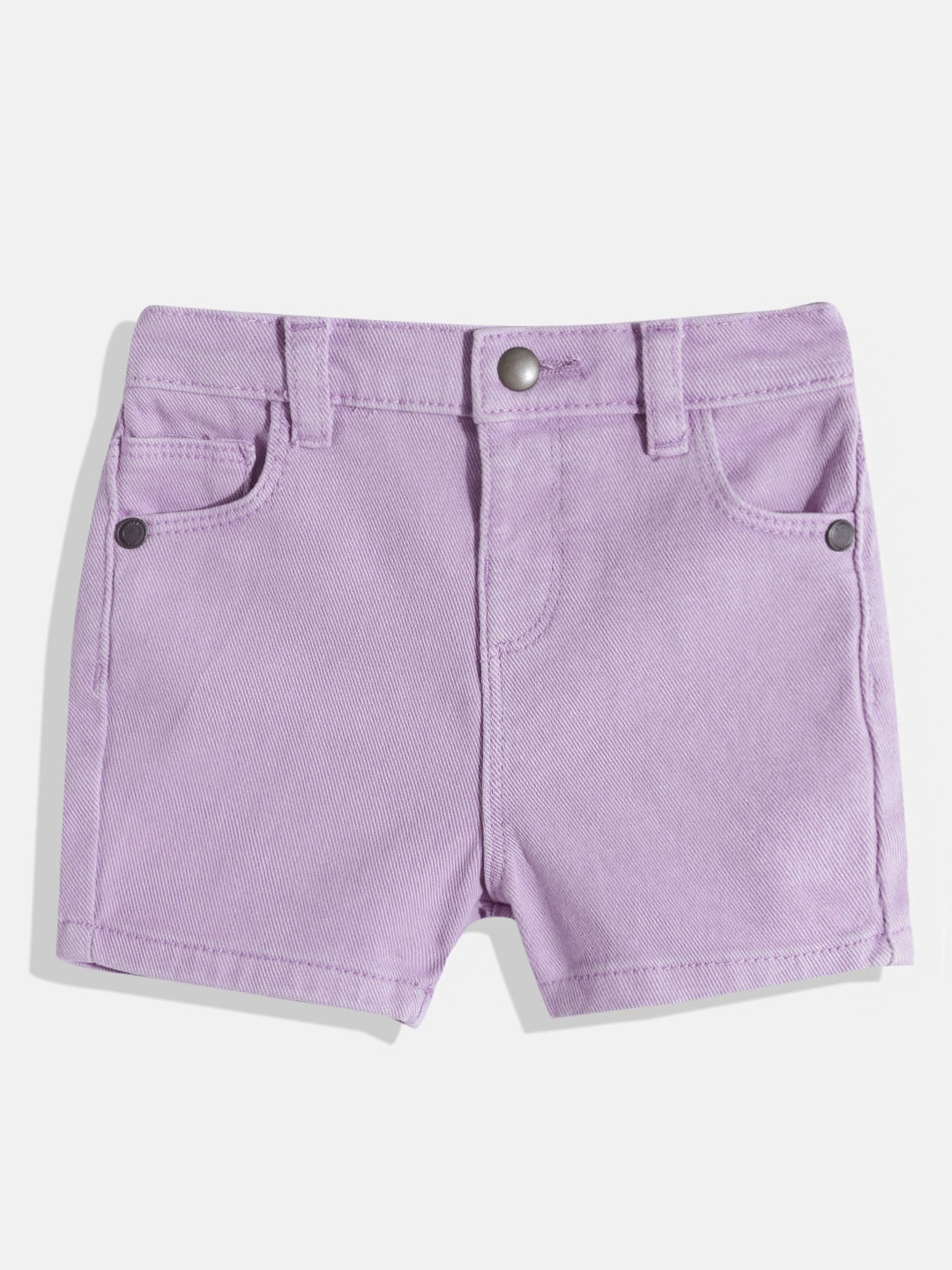 

Marks & Spencer Infant Kids Mid-Rise Denim Shorts, Lavender