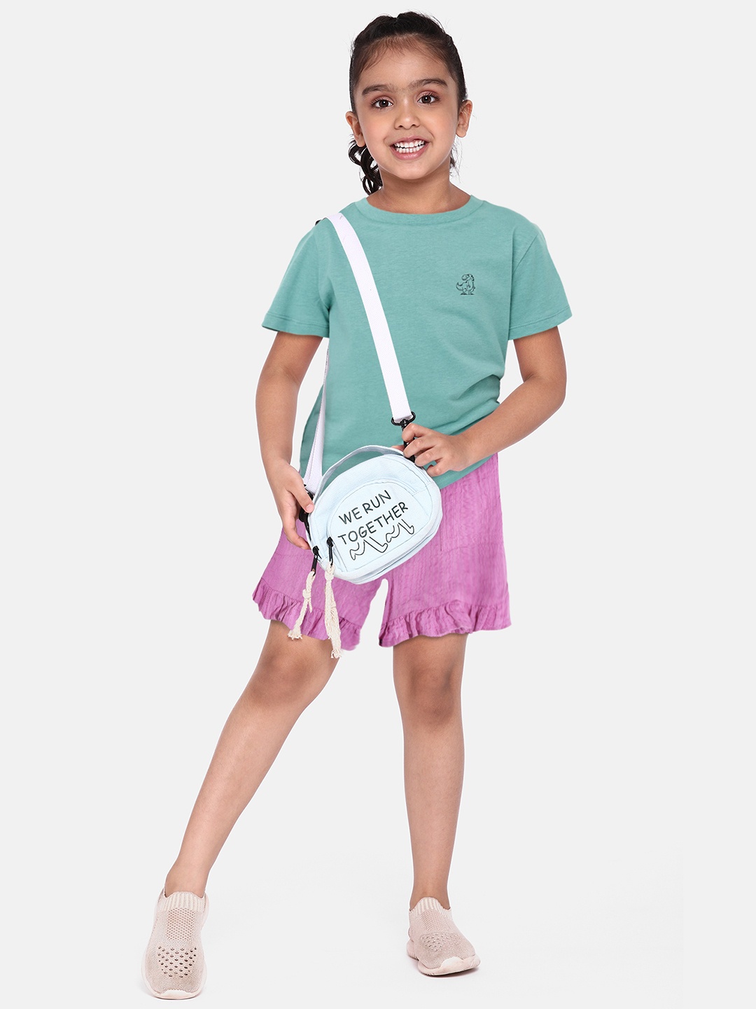 

Marks & Spencer Girls Pure Cotton Regular Shorts, Purple