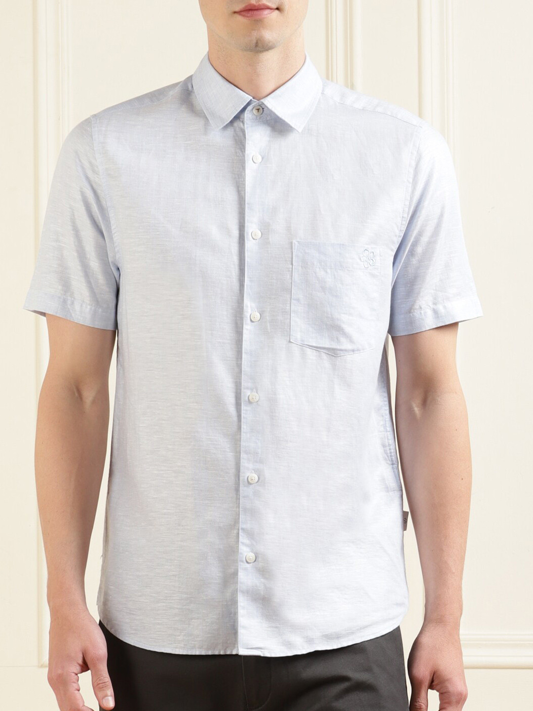 

Ted Baker Men Blue Slim Fit Linen Casual Shirt