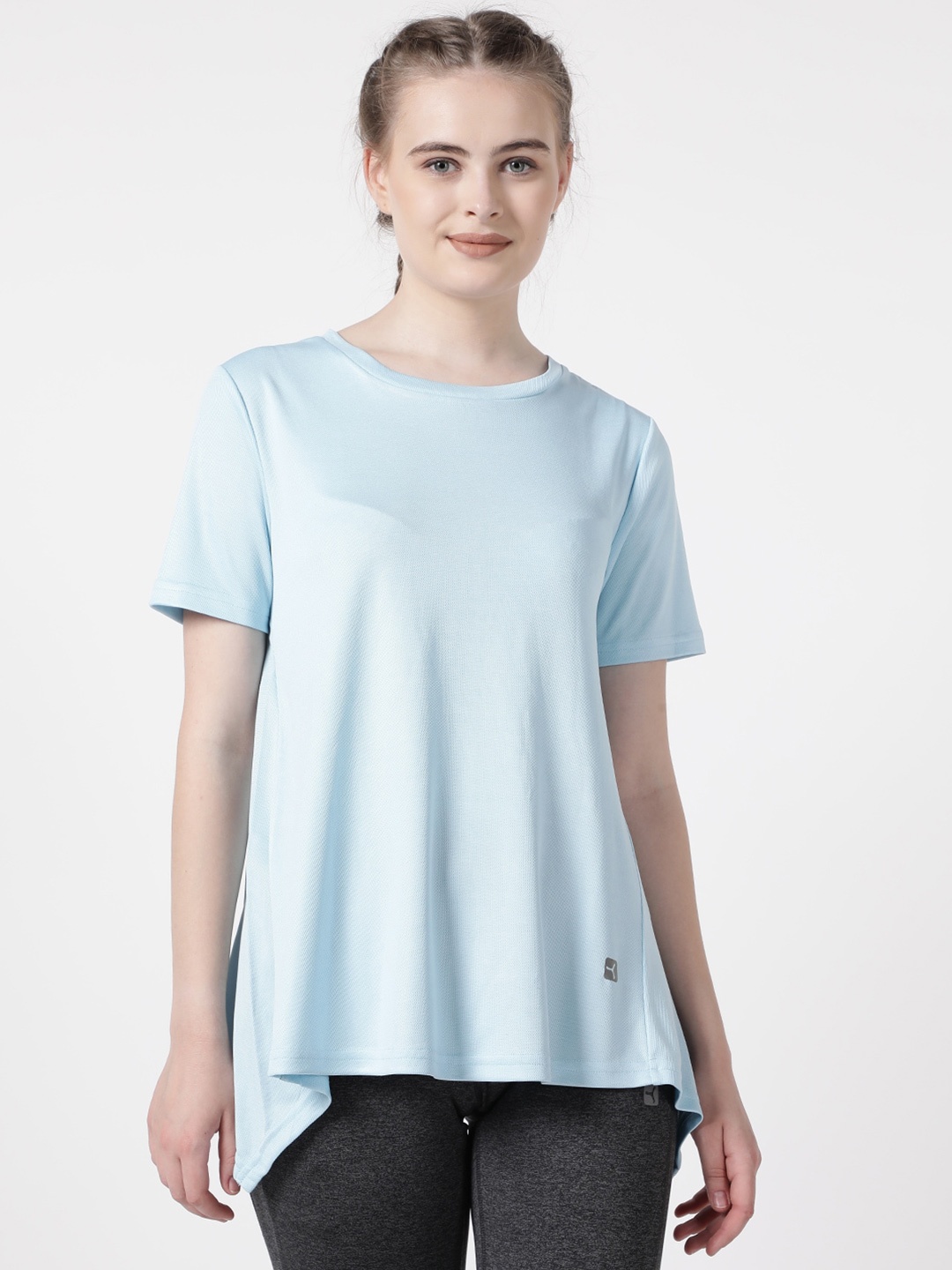 

STUDIOACTIV Women Blue Solid T-shirt