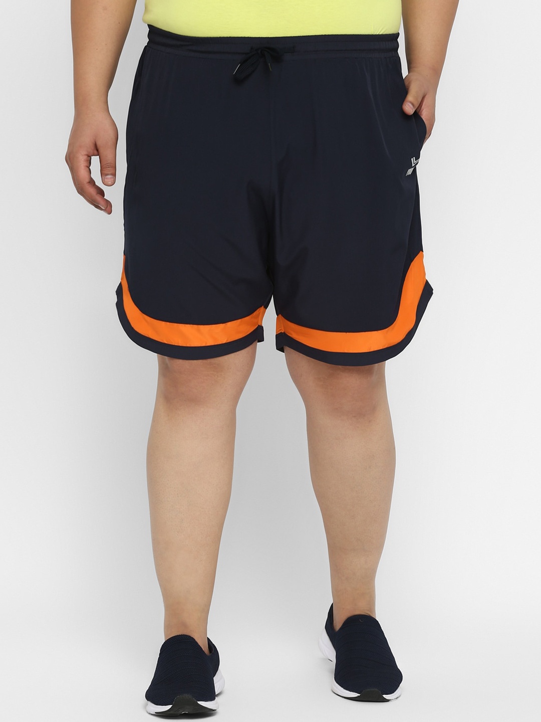 

Yuuki Men Plus Size Navy Blue Training or Gym Shorts