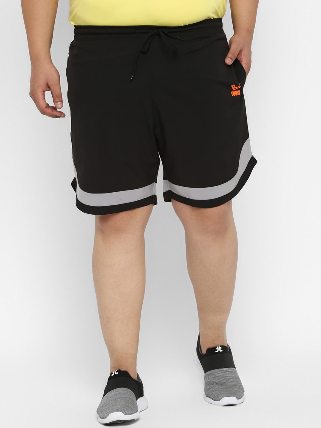 

Yuuki Men Plus Size Black Training or Gym Shorts