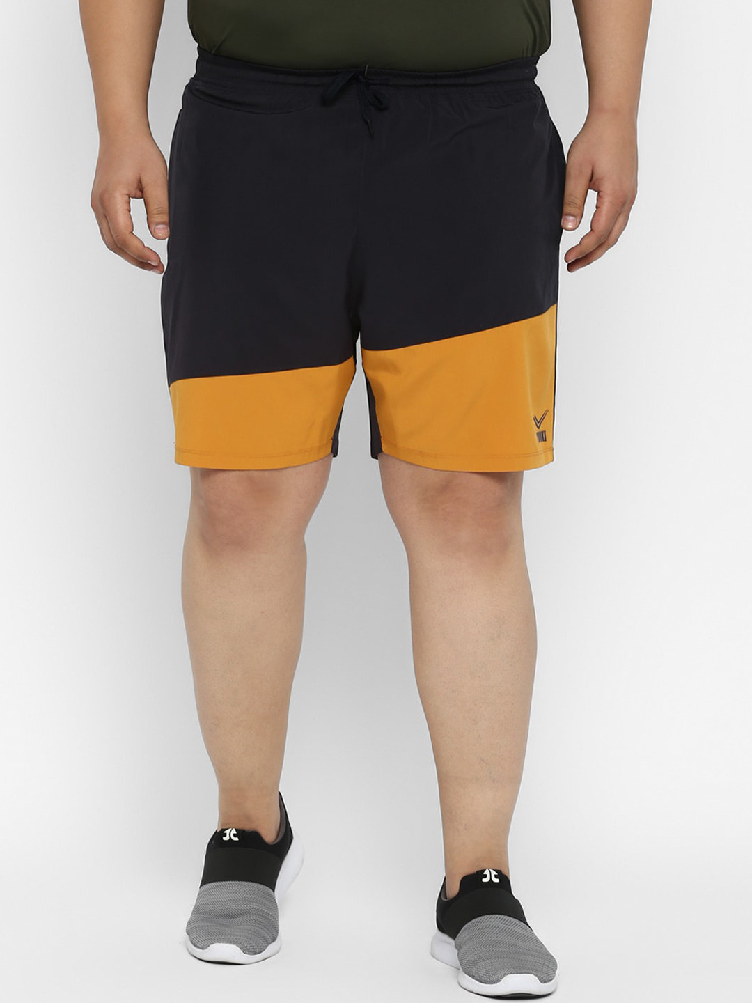 

Yuuki Men Plus Size Navy Blue Training or Gym Rapid Dry Sports Shorts