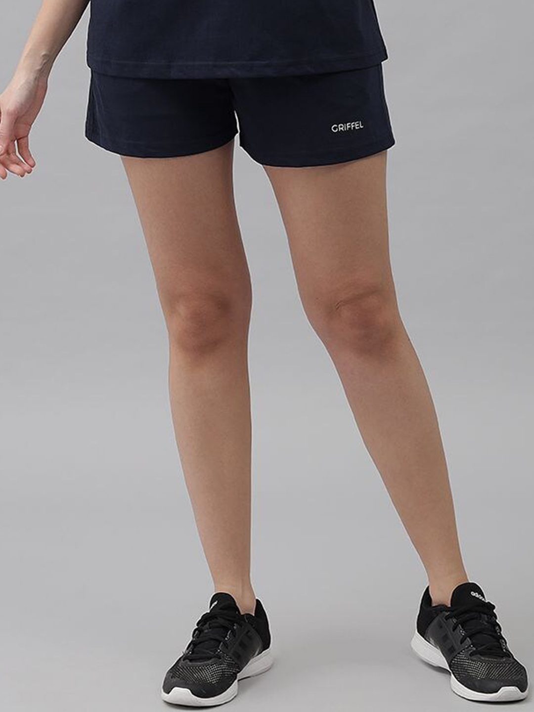 

GRIFFEL Women Navy Blue Loose Fit Sports Shorts