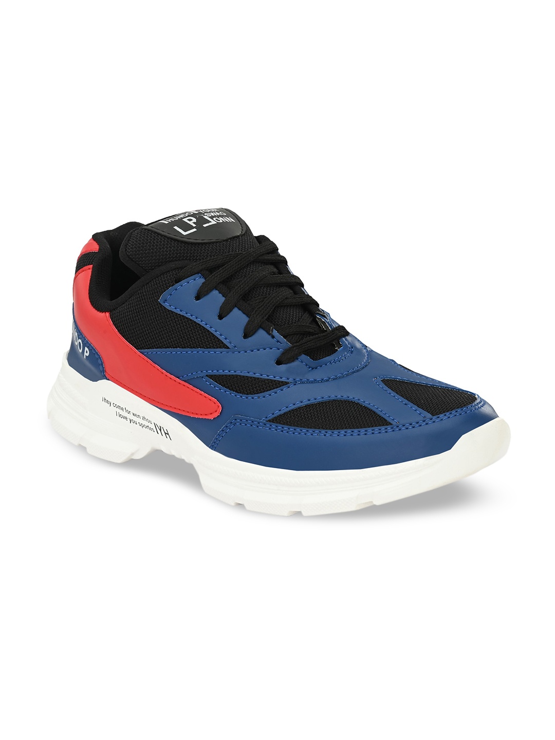 

Hundo P Men Blue Colourblocked Sneakers