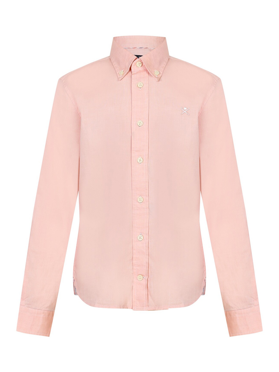 

HACKETT LONDON Boys Pink Solid Regular Fit 100% Cotton Casual Shirt