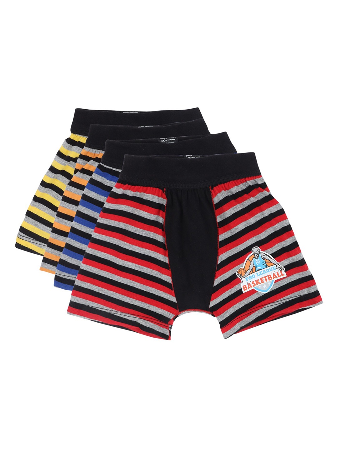

Bodycare Kids Boys Pack Of 4 Assorted Cotton Trunks KIAE311-PK005_P4