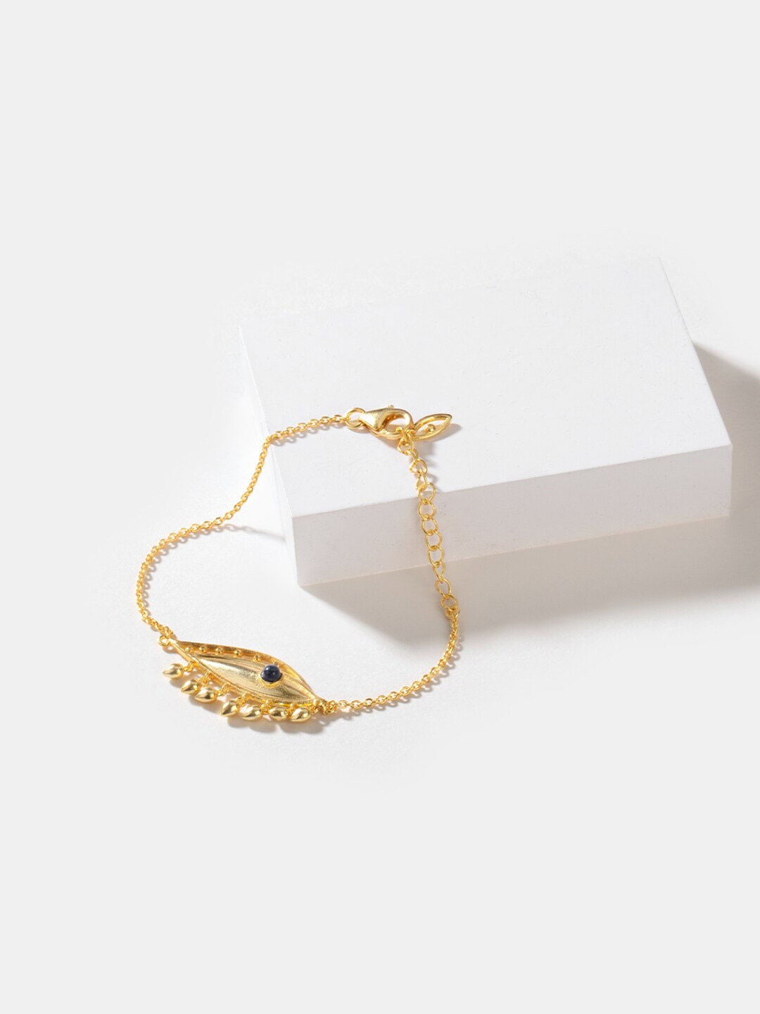 

SHAYA Women Gold-Toned Silver Bangle-Style Bracelet